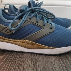 Blue and Gold Athletic Sneakers PUMA